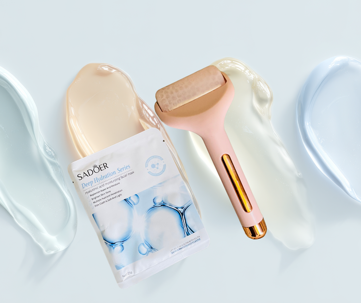 ICE+: Rodillo de Hielo para masajes faciales.